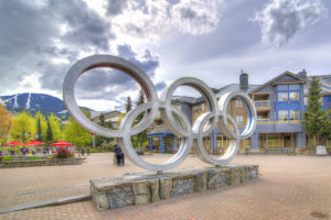 Whistler Olympic Rings at Tyndall Stone Lodge