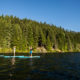 Paddleboard on Alta Lake in Whistler, BC